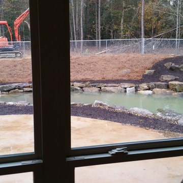 Swimming Pond with Waterfall and Stream in Aiken SC