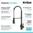 Britt Commercial Style Pull-Down Single Handle Kitchen Faucet Matte Black
