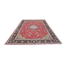 Persian Tabriz handmade Floral Rug - Home Decor