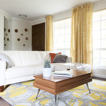 Yellow Rhapsody: Kirkland living and dining area design