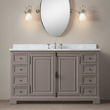 Downstairs Master Bath - Beige and Grey