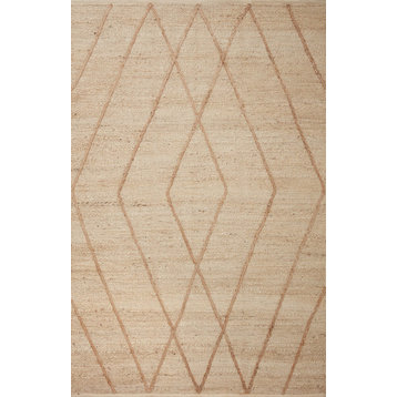 Loloi II Bodhi BOD02 Ivory and Natural Area Rug, 2'0"x5'0"
