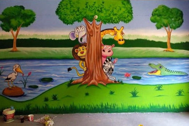 School wall Painting and Mural art work