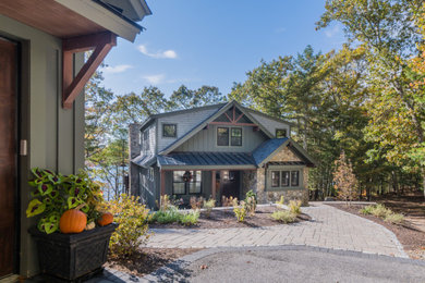 Inspiration for a rustic home design remodel in Boston