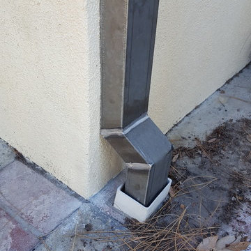 Soldered Steel Downspouts in La Cresenta