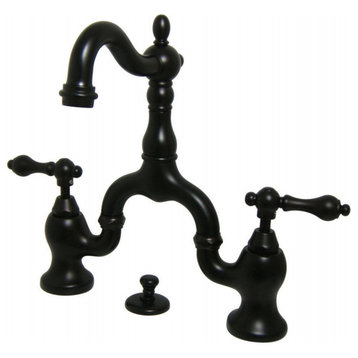 Kingston Brass Bathroom Faucet With Brass Pop-Up, Oil Rubbed Bronze