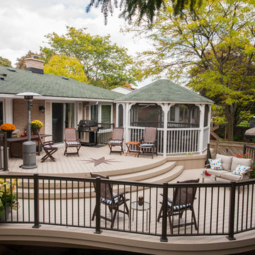 Custom decks by Hickory Dickory Decks using Veka decking.