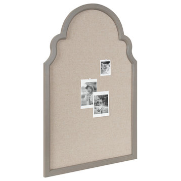 Hogan Arch Framed Pinboard, Gray, 24"x36"