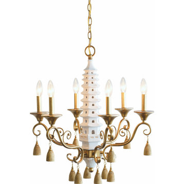 Oh, Pagoda Chandelier - Gold