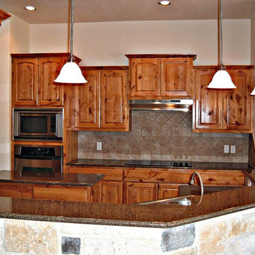 Knotty Alder Kitchen Cabinets