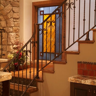 Inspiration for a contemporary basement in Dallas.