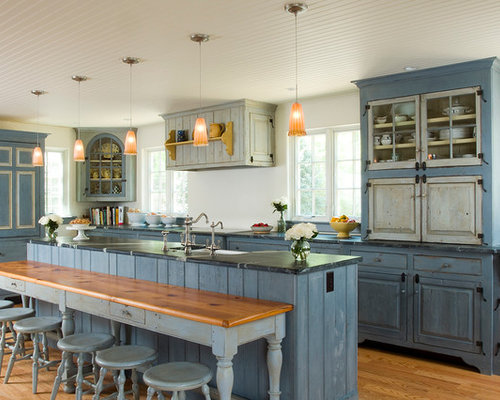 Light Blue Kitchen Cabinets  Houzz