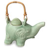 Elephant Green Tea Ceramic Teapot