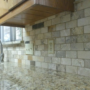 KITCHEN - Backsplash - Multi-color 2" x 4" Travertine