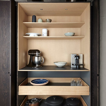 Inside the cupboards