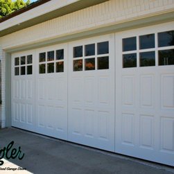 Traditional Wood Garage Doors - French windows / Raised panels - Garage Doors And Openers