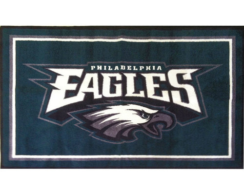 Nfl Philadelphia Eagles Rug Shape Rectangular Size 60 Lx92 Wx0 5 Philadelphia Eagles Logo Roundel Mat 27 Round Area Rug