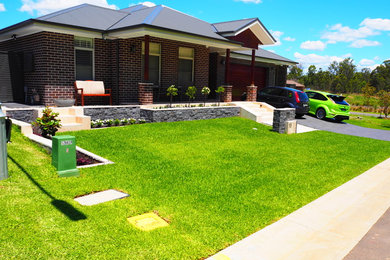 シドニーにある高級な中くらいなコンテンポラリースタイルのおしゃれな庭の写真