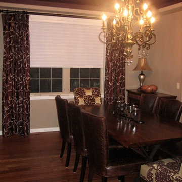Dining Room Glowing with New Paint, Furniture, Wood Floors......