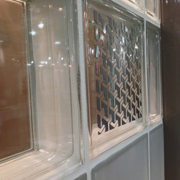 Decorative and frosted glass blocks Illuminara series block