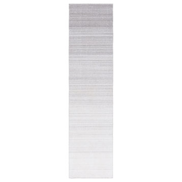 Safavieh Kilim Klm303G Striped Rug, Silver, 2'3"x9'