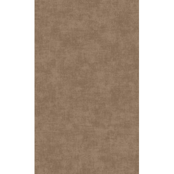 Concrete Plain Textured Wallpaper , Brown, Double Roll