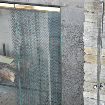 The Etched Steel Fireplace Surround