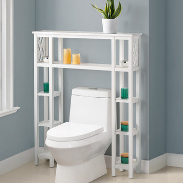 Coventry 39"W x 48"H Bathroom Over Toilet Open Shelving Unit