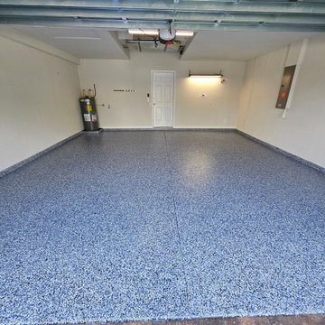 Modern Denim Full Chip Garage Floor Coating
