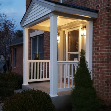Burns Front Porch and concrete stairs