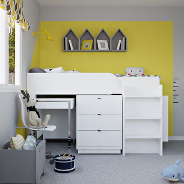 Before&After of the Kids Room 9,45 sq.m