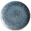 Blue Floral Celadon Plate, Small