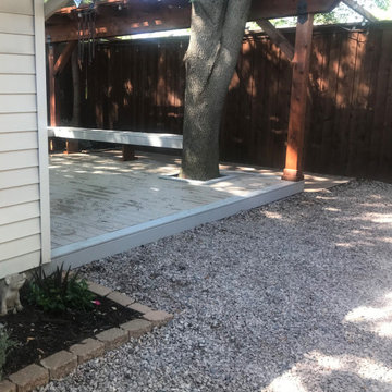 Irving TX TimberTech Deck and Custom Cedar Pergola