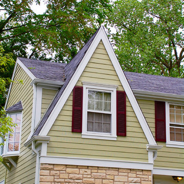 Heathered Moss Exterior, Wilmette, IL James Hardie Siding Remodel