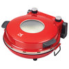 Kalorik Stainless Steel Red High Heat Stone Pizza Oven