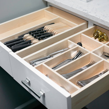 Custom Cutlery Dividers & Drawers to Maximize Small NYC Kitchen