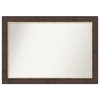 Lined Bronze Non-Beveled Wall Mirror 41x29 in.