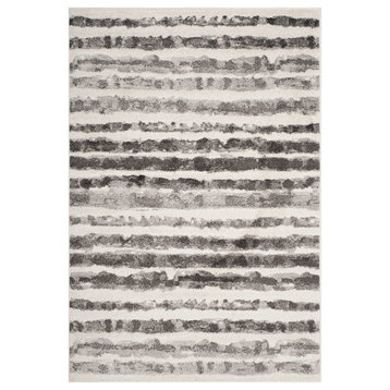 Safavieh Adirondack Adr126N Striped Rug, Ivory/Charcoal, 9'0"x12'0"