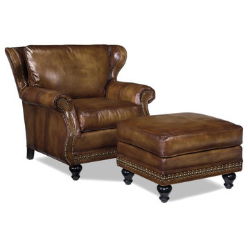 Chair Wood Leather Removable Leg Hand-Crafted MK-426