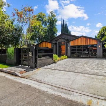 Street Elevation with Black Body and Cedar Gable Ends