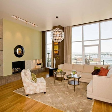 Penthouse in the Pearl District: Living Room