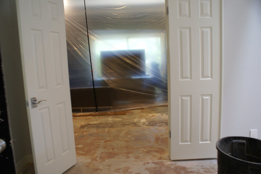 Westlake dark wood floors