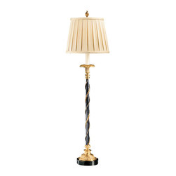 Inviting Home Inc. - Black Lamp With Brass Trim - Table Lamps