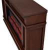 Bowery Hill Traditional Electric Fireplace in Dark Walnut