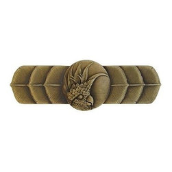 Inviting Home Inc. - Left Horizontal Cockatoo Pull, Antique-Style Brass - Cabinet And Drawer Handle Pulls