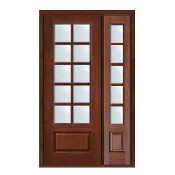 Prehung Patio Sidelite Door 96 Fiberglass 3/4 Lite 10 Lite SDL Glass - Patio Doors