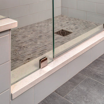 Blue Master Bath