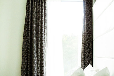 Inspiration for a modern bedroom remodel in Cleveland