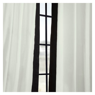 Pleated Vertical Colorblock Curtain Single Panel, 25