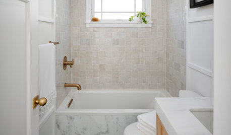 17 Small Bathrooms That Manage to Squeeze in a Bath